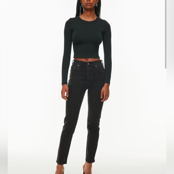 Denim Forum/Yoko High Rise Slim 28L Sz 25 - Picture 1 of 6